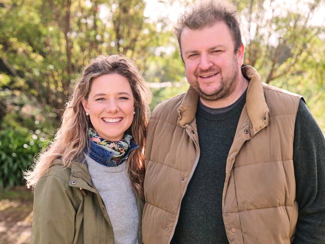 Anna Pooley and husband Justin Bubb, of Pooley's Wines, Richmond. Pic supplied.