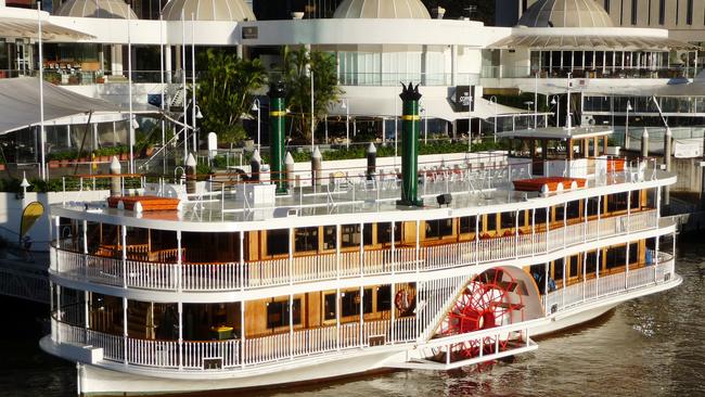 The Kookaburra Queen paddlewheelers have been based at Eagle Street Pier for three decades.