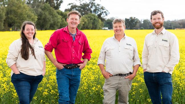 Loam co-founders Tregan Nock, Mick Wettenhall, Guy Webb and Guy Hudson. Picture: Supplied