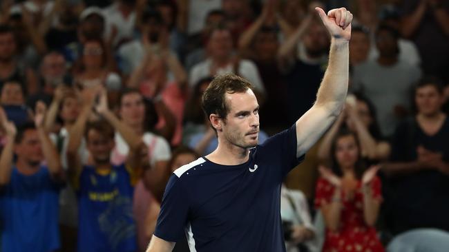 Melbourne salutes Andy Murray one last time. (Cameron Spencer/Getty Images)