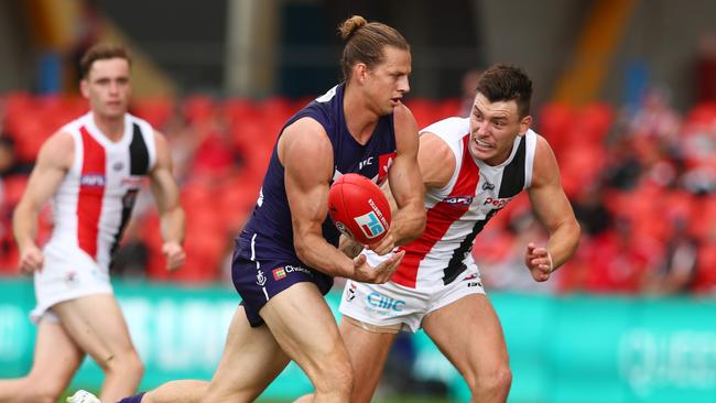 Nat Fyfe has a few faults that stop him being a champion. Picture: Getty Images