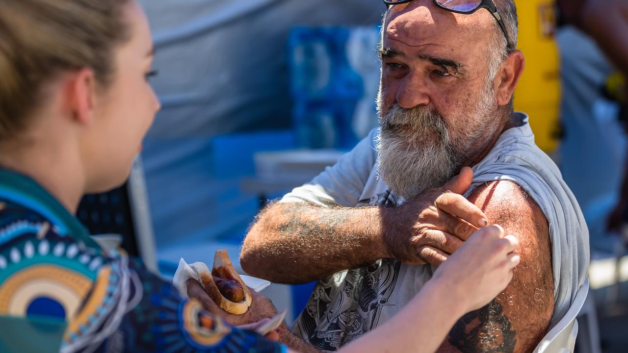 Bunnings’ ‘snag and a jab’ vaccination clinics have done about 80,000 vaccinations. Picture: Emily Barker