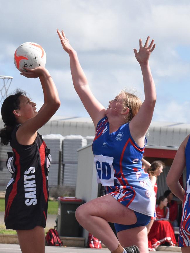 Casterton-Sandford's U15 netball team is playing in the Western Border GF this weekend after originally being ruled out of finals due to Covid. Picture: Casterton News