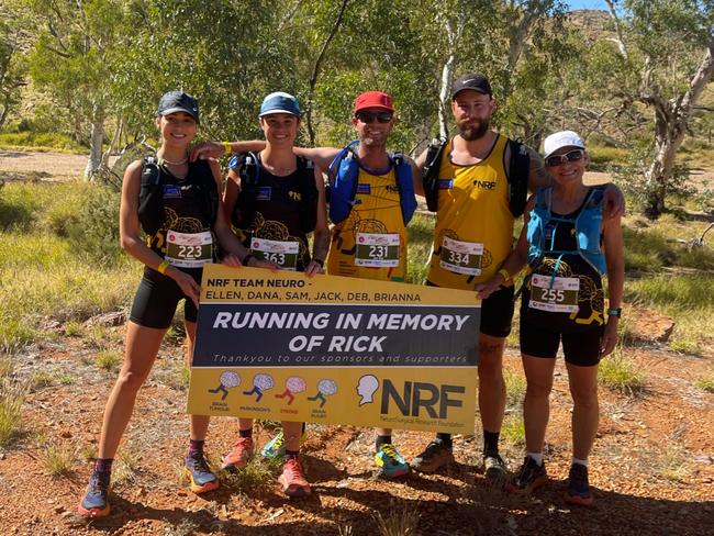 Ms Schembri completed the mammoth run alongside her sister Dana, Dana’s partner Sam Page, his brother Jack Page and Deb Page. Picture: Elle Schembri.