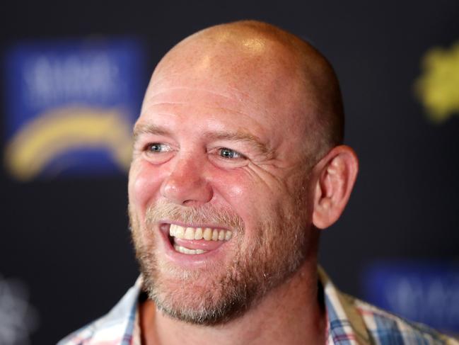 Mike Tindall’s Aussie swimwear moment divided British viewers, which some appreciative of sight and others left feeling like they had copped an eyeful. Picture: Nigel Hallett