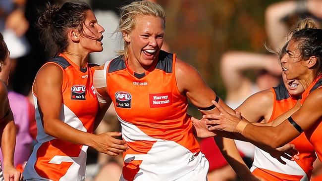 Phoebe McWilliams kicked three goals against Melbourne.