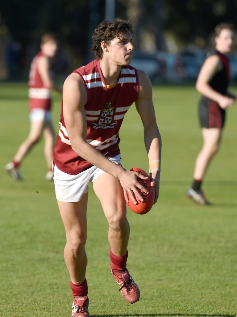 Borlase starred in defence for Prince Alfred College late this year year. Picture: Naomi Jellicoe