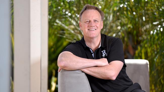 Port Adelaide CEO Keith Thomas at home in Hazlewood Park. Picture: Naomi Jellicoe