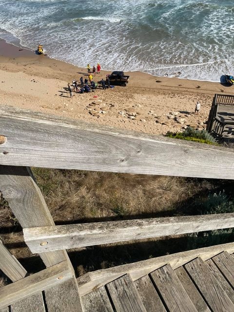 A man has drowned at Thirteenth Beach in Barwon Heads. Picture: Toby Lee.