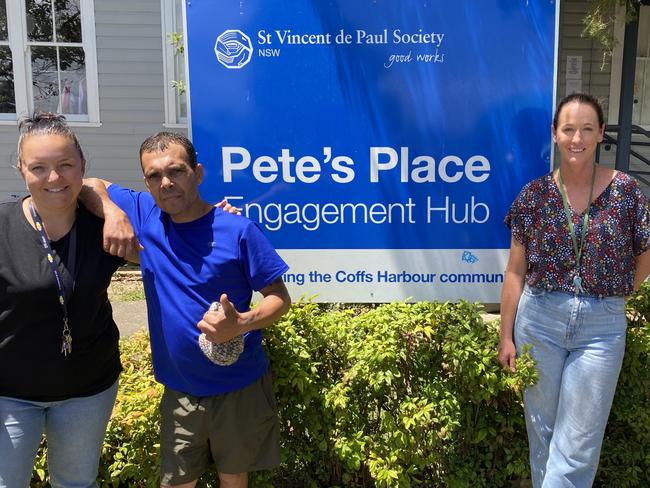 A community spirit, with Stacey Rau, Nathan Thomas and Manager Anna Scott from Pete's Place.