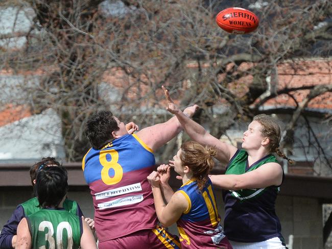 South Morang v Brunswick renegades played at Harding Street Coburg Morangs Amandas Laidlaw and Brunswicks Jem Wilson