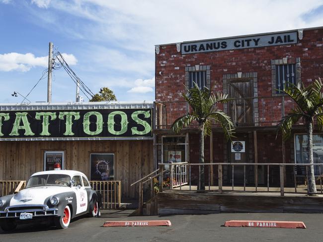 A mock-up of an old style wild west town called Uranus is a popular tourist attraction along Route 66 in, Missouri. Picture: Angus Mordant for News Corp Australia