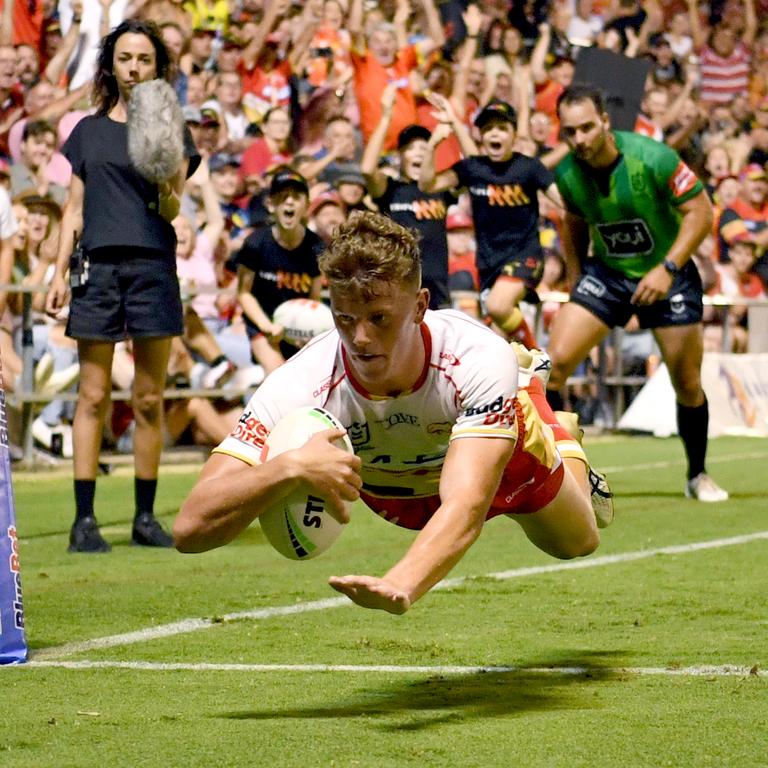 Flying Dolphin Jack Bostock is a player on the rise. Picture: NRL Photos