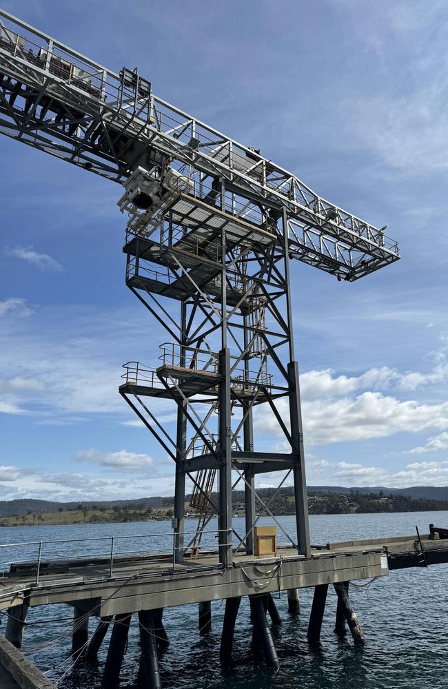 Diving platform for Cliff Masters Tasmania event at Triabunna. Picture: Cliff Masters