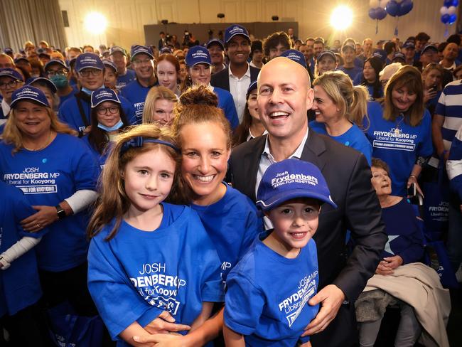 Federal Treasurer and Member for Kooyong, Josh Frydenberg launches his campaign in Hawthorn. Picture: Ian Currie