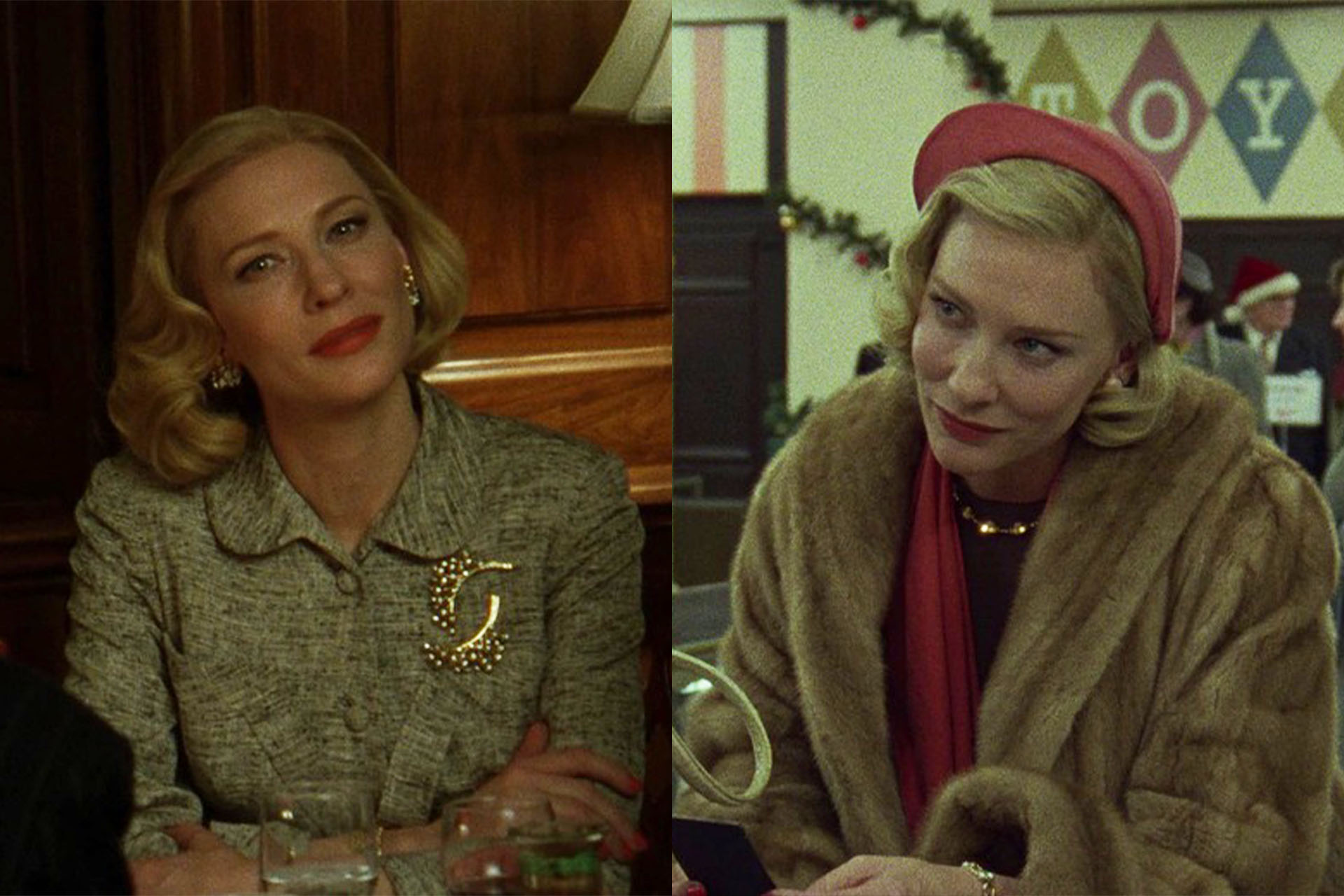 <p><em>Image credits: StudioCanal</em></p><h3>Cate Blanchett in <em>Carol&nbsp;</em>(2015)</h3><p>Cate Blanchett's aforementioned style in&nbsp;<em>Carol&nbsp;</em>as Carol herself is so glamorous and simply fabulous that it's almost impossible to sum up it's sartorial gravity. From her signature fur coat, to her incredible selection of '50s millinery, the gold brooches and bracelets, and the ultra-chic suits and period dresses, Blanchett defines and embodies the stylish luxury of that time. Complete with a bright red lip and nail set, and a silk scarf tied around her neck or handle of her designer handbag, Blanchett as Carol gives not only an incredible and haunting performance, but style inspiration that we'll never be able to shake off.</p>