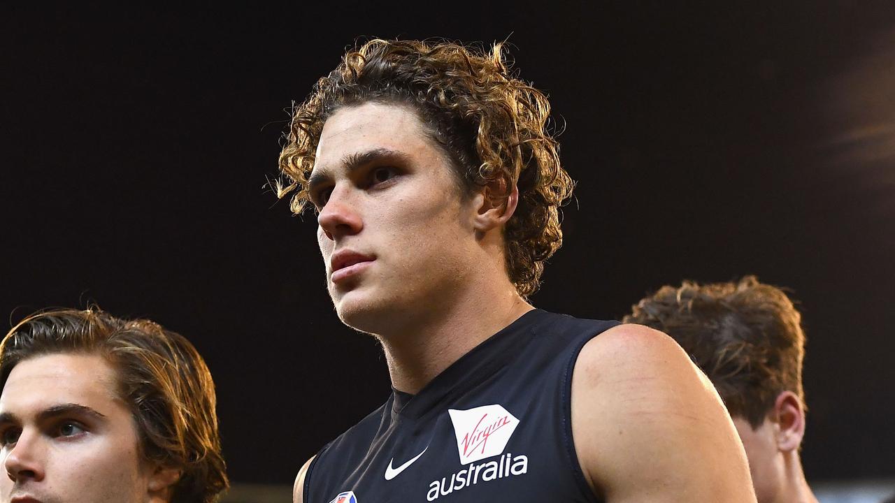 Charlie Curnow has been suspended for a week. Photo: Quinn Rooney/Getty Images