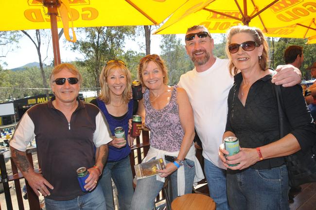 John Colin, Carmel Flannagan, Kate Flannagan, Brad Beeby and Rhonda Andrew. Picture: Craig Warhurst