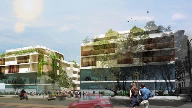 View from Stanmore Rd of a concept design of the redevelopment.