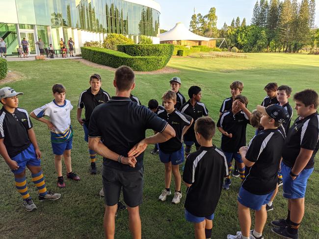 Gold Coast Academy of Sport rugby program. Photo: GCAS