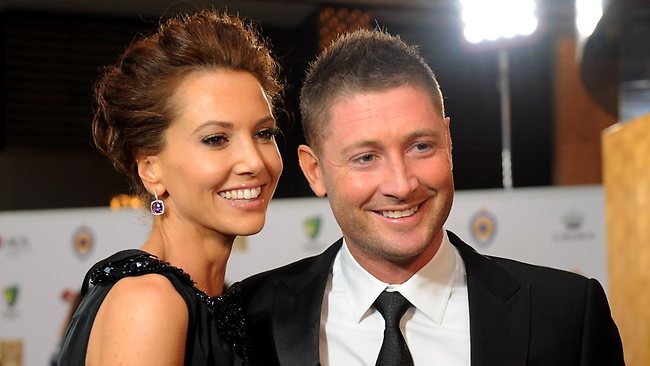 Michael Clarke with Kyly Boldy