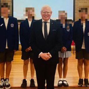 Gareth Ward visited four local schools in his electorate after he outed himself as the MP at the centre of historic sexual violence allegations in 2021. It is not suggested any of the student depicted have made allegations against Mr Ward, who denies the allegations, and had not been changed at the time he visited the schools