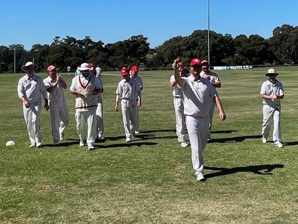 James Robertson after his debut five-wicket haul. Picture: Melton CC