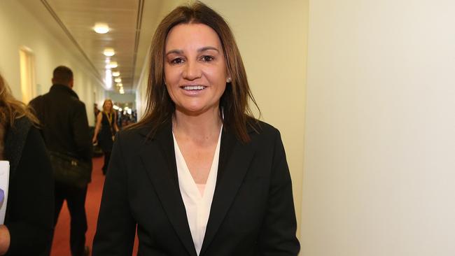 Senator Jacqui Lambie at Parliament House in Canberra. Picture Kym Smith