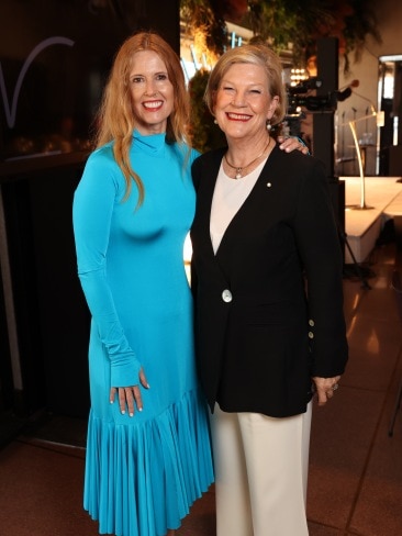 Guests Dr Catriona Wallace and Ann Sherry at 2021 Daily Telegraph Bradfield Oration at the Sydney Opera House. Picture: Richard Dobson