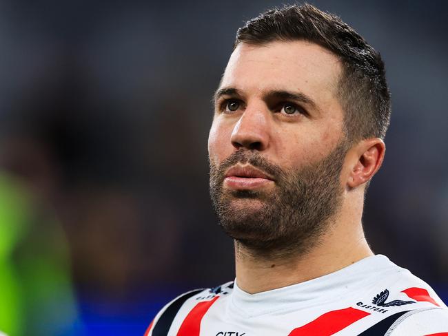 SYDNEY, AUSTRALIA - AUGUST 18: James Tedesco of the Roosters is seen after the round 25 NRL match between Parramatta Eels and Sydney Roosters at CommBank Stadium on August 18, 2023 in Sydney, Australia. (Photo by Mark Evans/Getty Images)