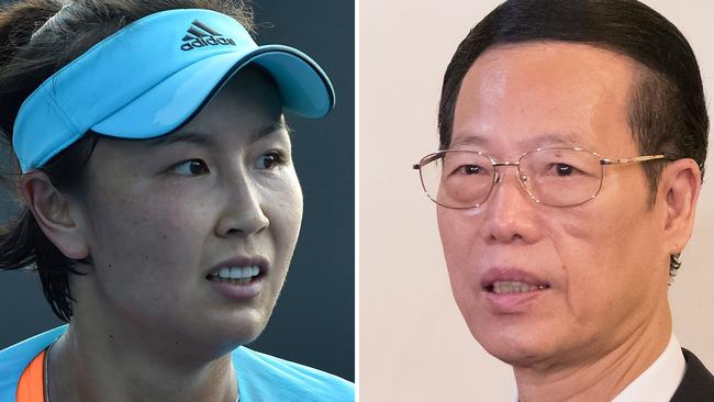 Peng Shuai and Chinese Vice Premier Zhang Gaoli