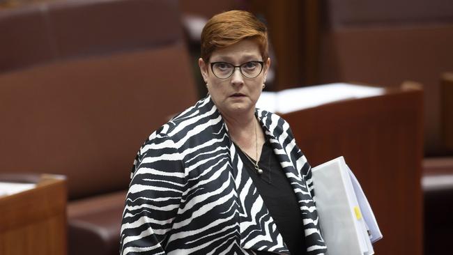 Foreign Affairs Minister Marise Payne on Monday urged a strong and united PIF. Picture: NCA NewsWire/Gary Ramage