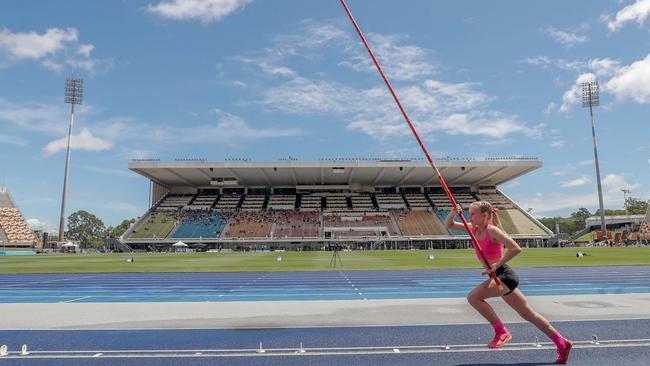 Action from the Queensland Athletics track and field championships at QSAC on Saturday March 15, 2025. Picture: Stephen Archer.