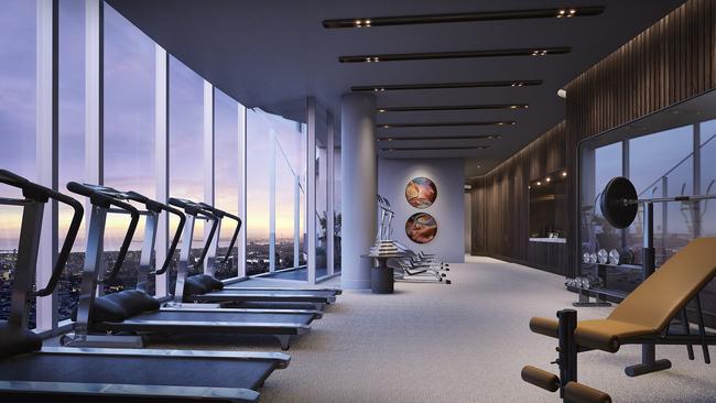 The $500 million development also includes a gym.