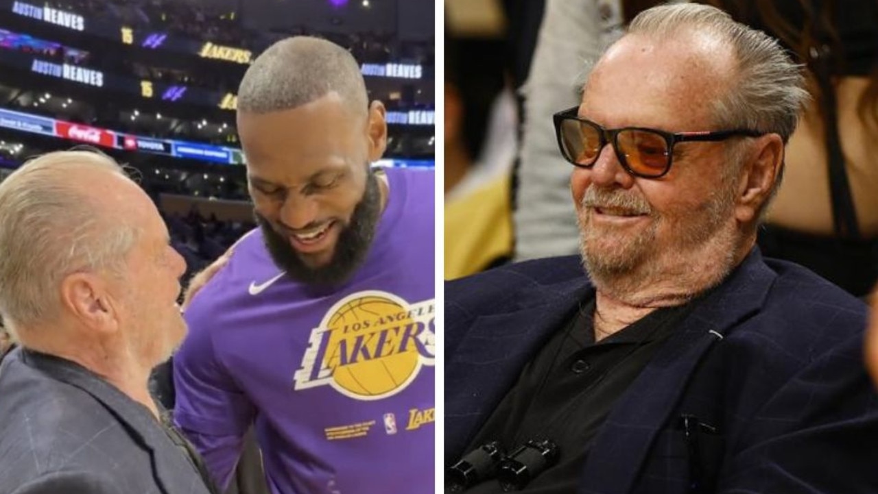 NBA 2023 Jack Nicholson makes a rare public appearance in the Lakers