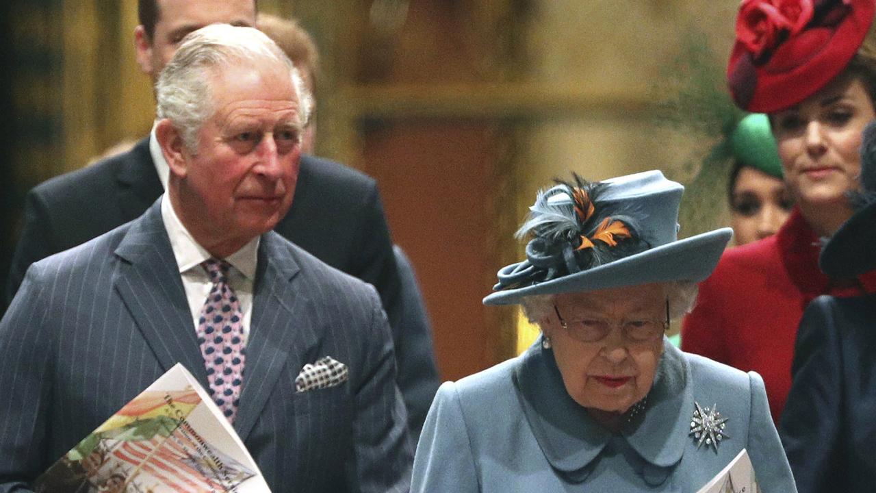 Prince Charles and the Queen on March 9. Picture: Yui Mok/PA via AP