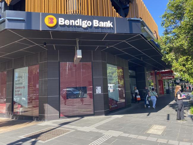 Bendigo Bank's Malop St branch is temporarily closed until February 1, 2023. Picture: Michaela Meade