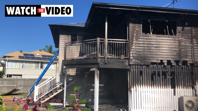 Aftermath of Brisbane house fire