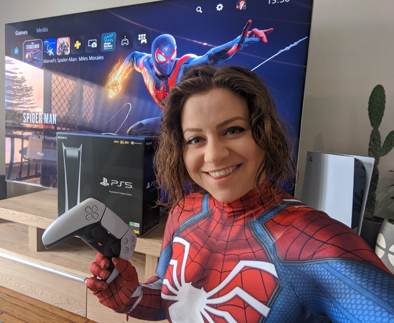 Elly Awesome was stoked to finally get her PS5 which has a long waiting list.