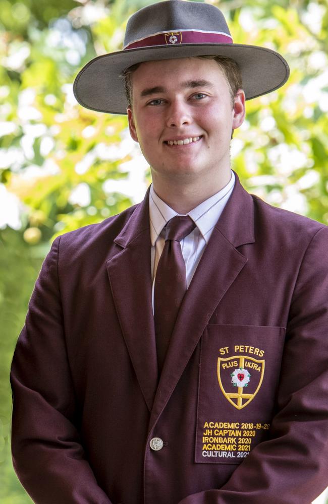 Max McLeod, St Peters Lutheran College captain. Picture: Contributed