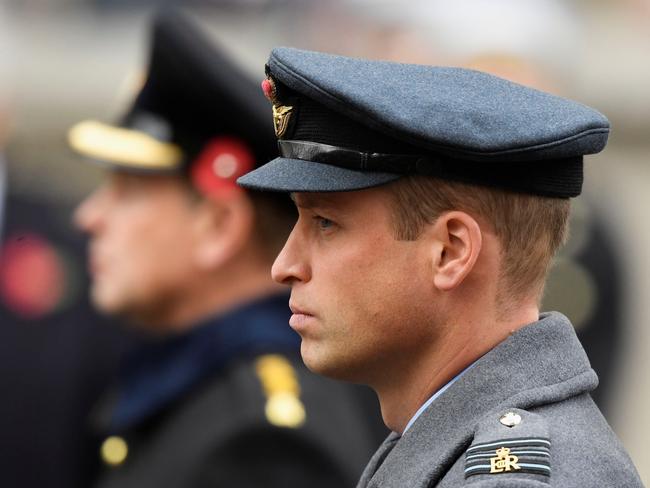 Prince William joined Brits in commemorating their fallen soldiers. Picture: Getty Images