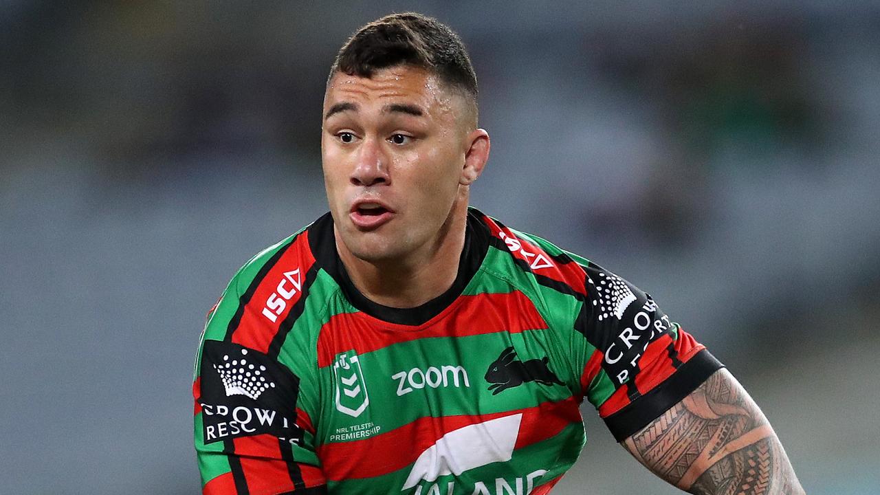 Jaydn Su’A is set to be squeezed out of the Rabbitohs next season. Picture: Phil Hillyard