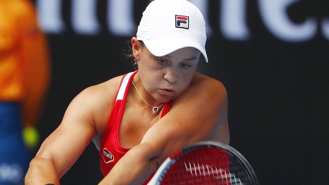 Ash Barty was in trouble against Naomi Osaka. Picture: Michael Klein