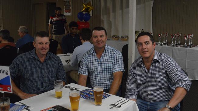 Collegians representatives Mark Fischer, Harold Byrne, and David O'Leary.