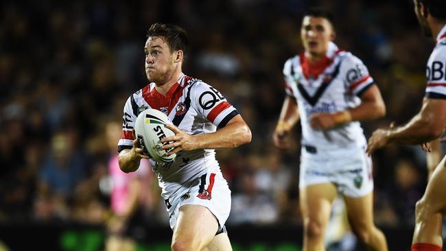 Luke Keary during a trial for the Roosters.