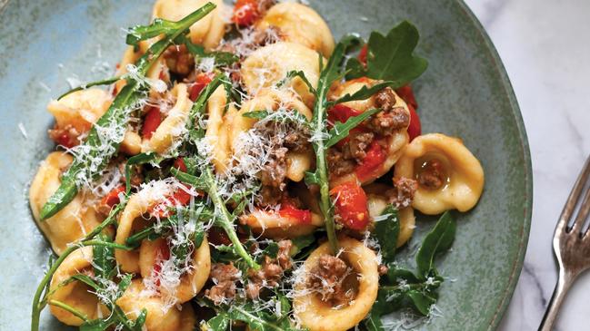 Orecchiette with lamb. Adriatico by Paola Bacchia (Smith Street Books, $55). Photography by Paola Bacchia