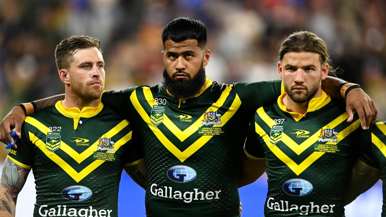 Australian players make their own choices about the anthem. (Photo by Ian Hitchcock/Getty Images)