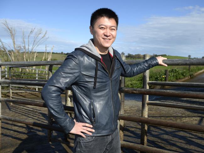 Chinese listed company DFP Australia has bought two farms, one at Poowong and one at Athlone. General manager Roy Wang at the Poowong Farm.