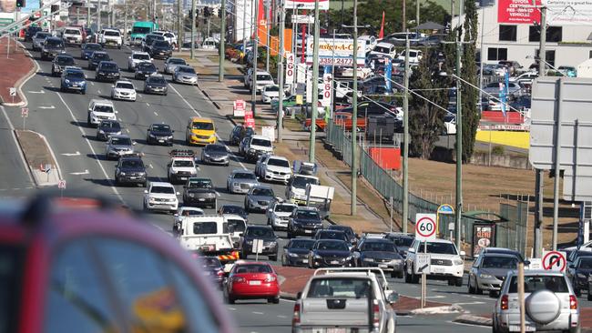 Traffic on Gympie Rd, which took the fourth spot on the RACQ’s Cost of Congestion report