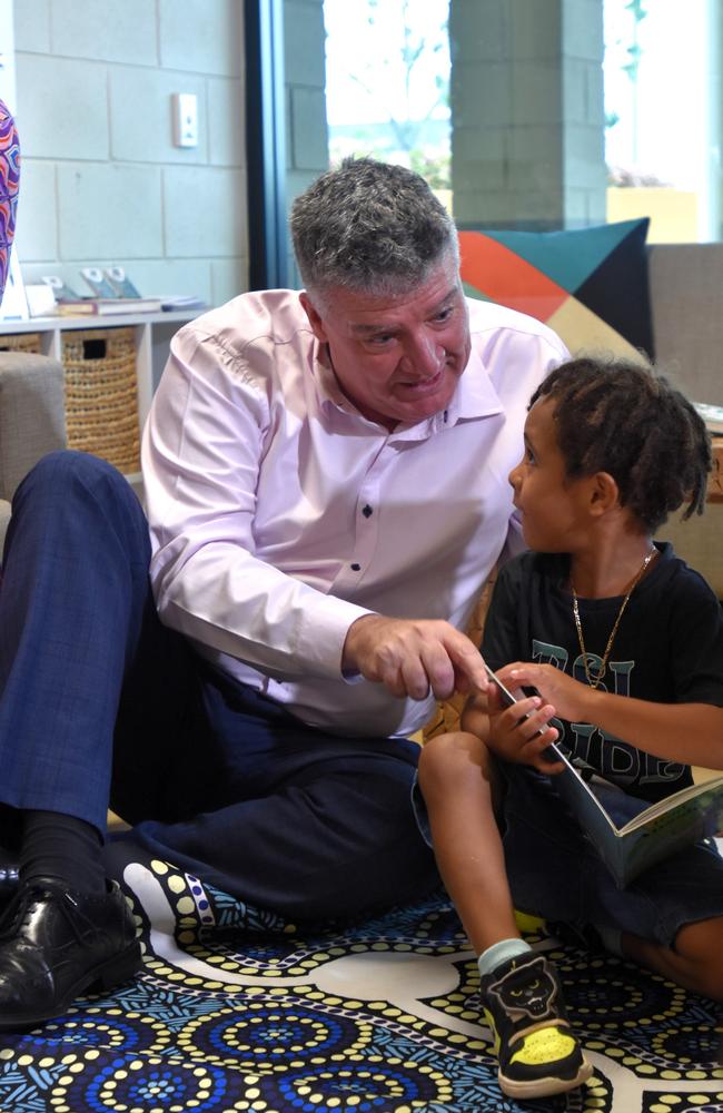 Education Minister Mark Monaghan talks about the impressive year the Families As First Teachers (FAFT) program. Picture: Sierra Haigh